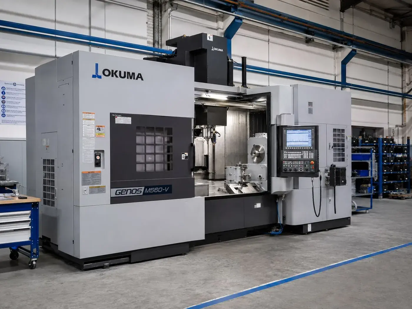 Okuma Genos M560 dik işleme merkezi